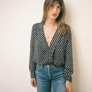 Rouje Pascal Blouse in Stylized Dot Print